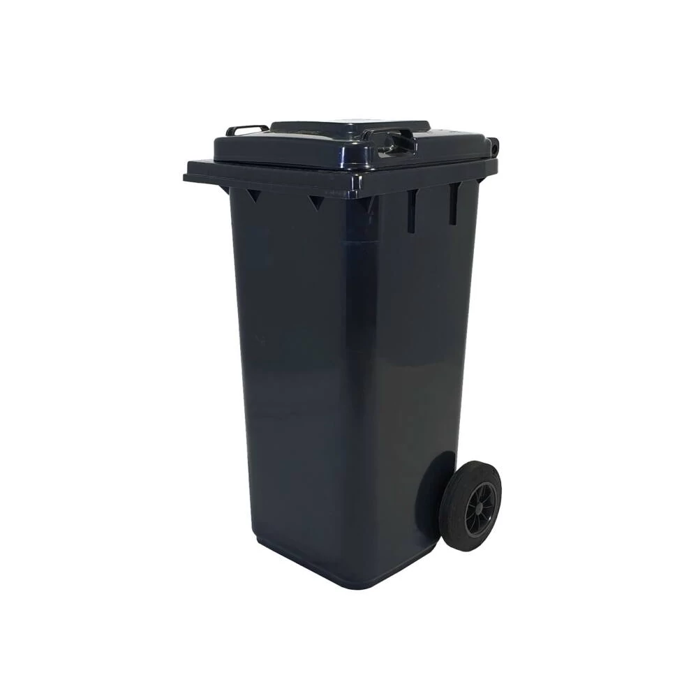 Háztartási Kuka 120 L Fekete Kerekes