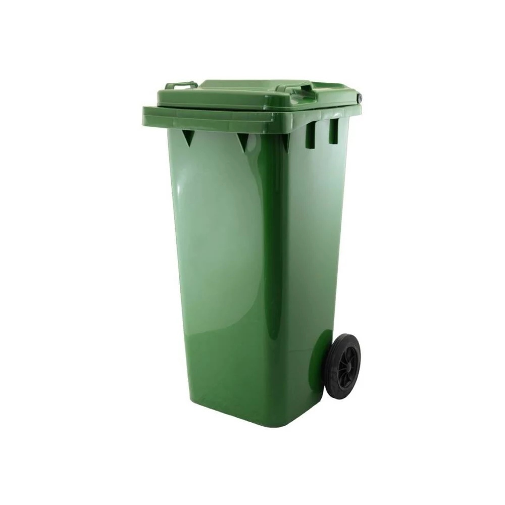 Háztartási Kuka 120 L Zöld Kerekes