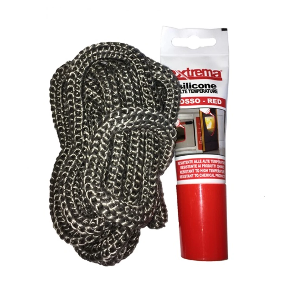 Kályhatömítő Zsinór Ragasztóval 10mm 2,5M