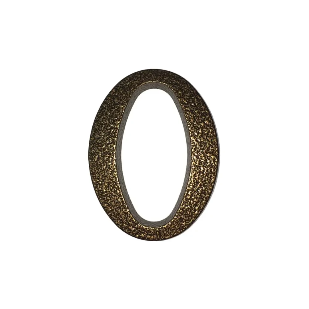 Alumínium Házszám "0" Barna 10cm