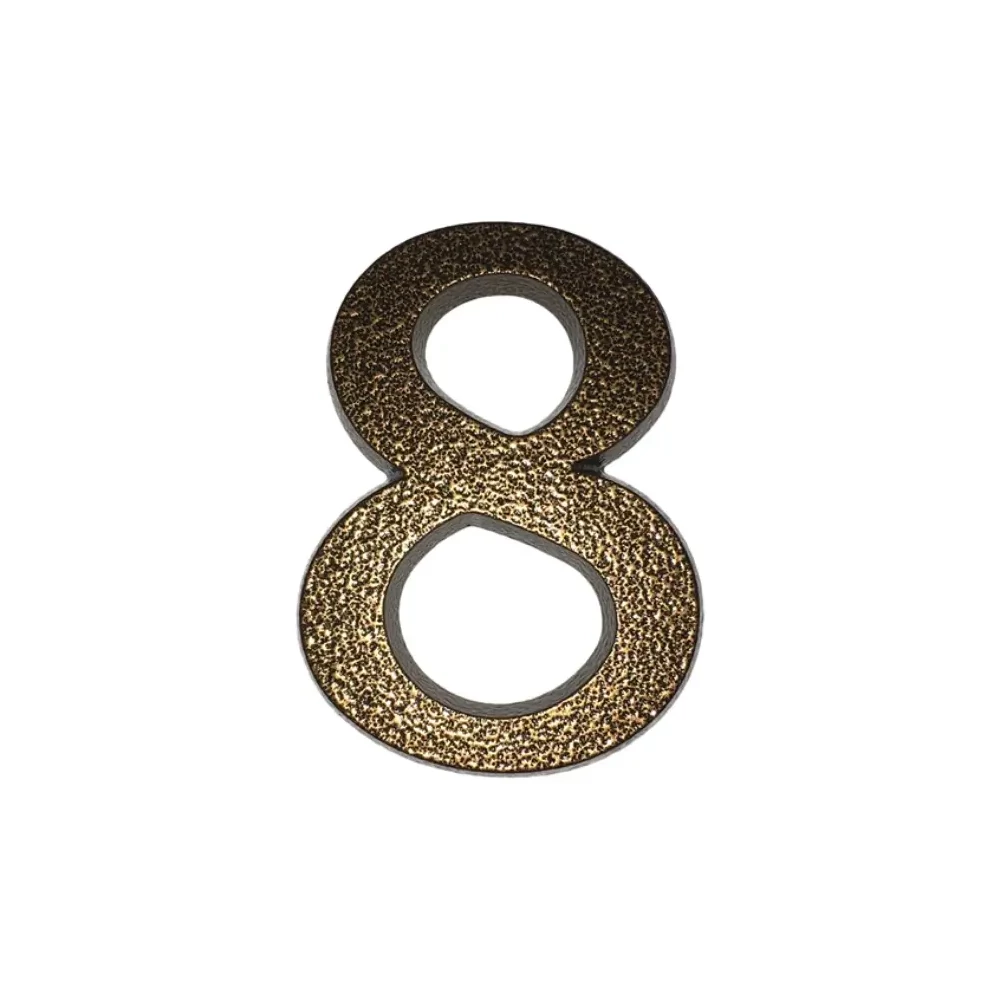 Alumínium Házszám "8" Barna 10cm