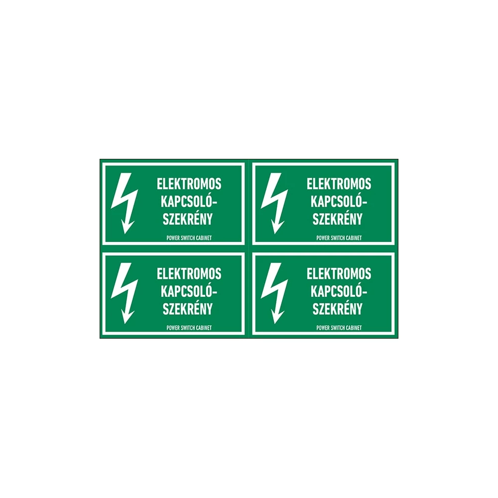 Elektromos Kapcsolószekrény 6X10cm (4db)