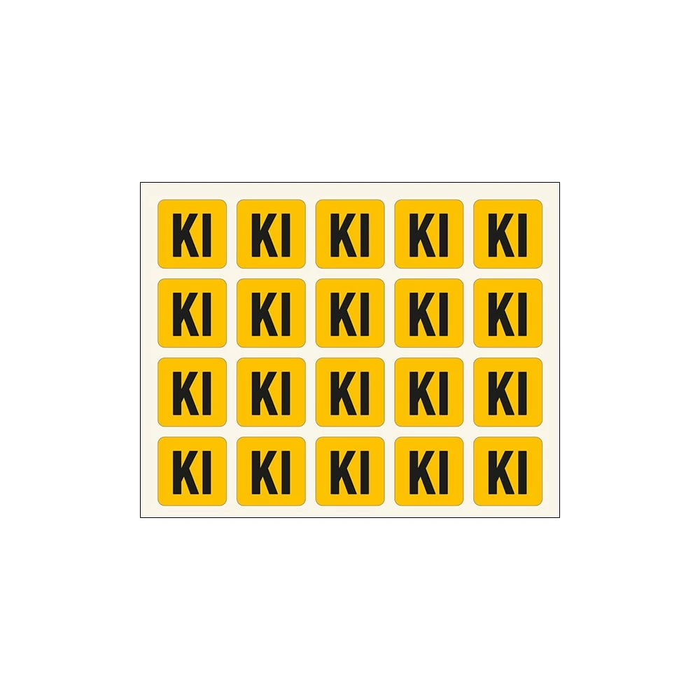 Ki Villamossági Öntapadós Matrica 2X2cm (20db)