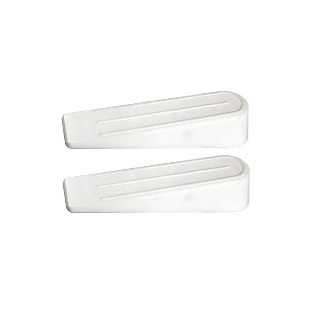 Ajtókitámasztó-Ék Műanyag 10cm Fehér (2db)