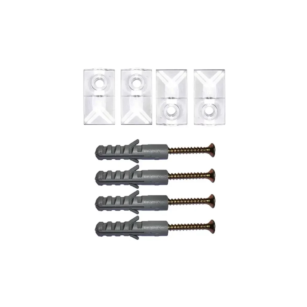 Tükörleszorító Műanyag Áttetsző (4db)