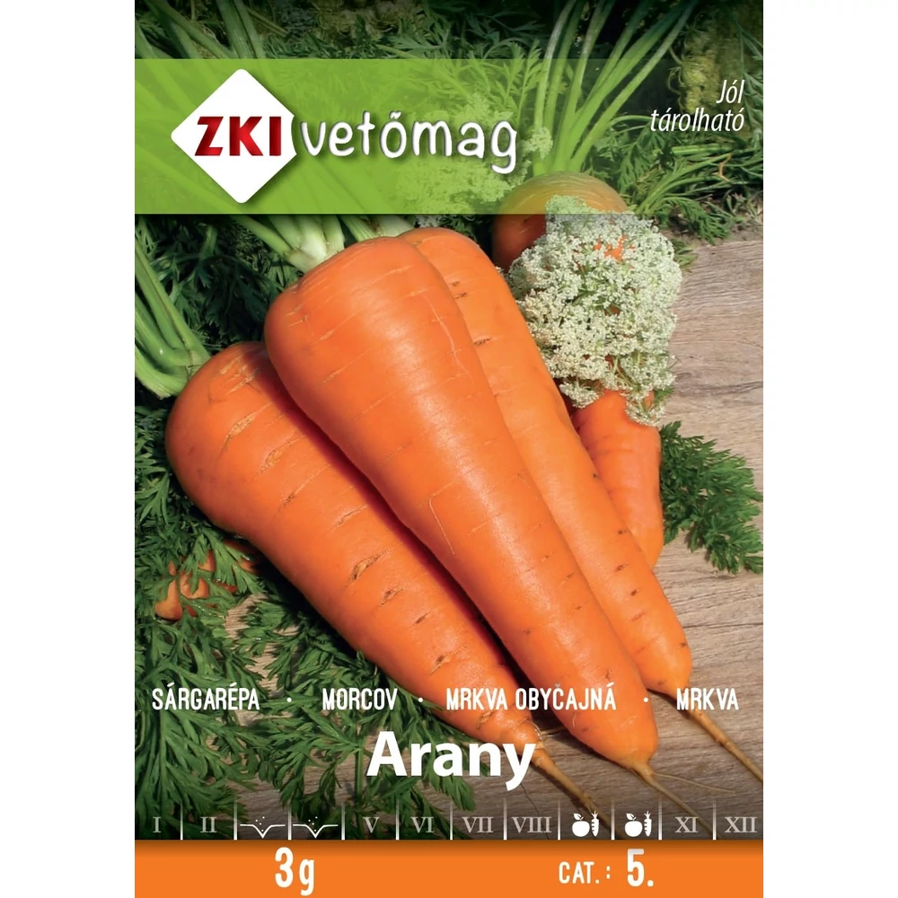 ZKI Sárgarépa (Arany) Vetőmag 3G