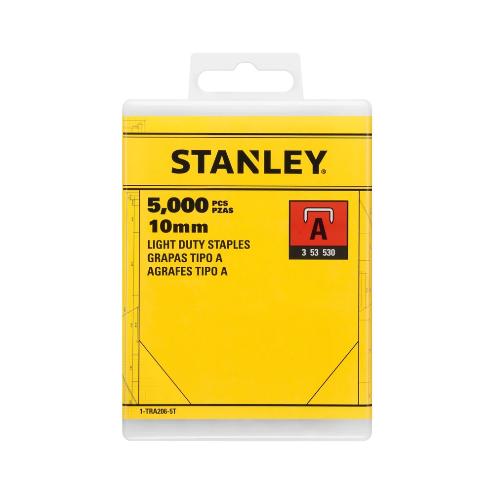 STANLEY „A“ típusú tűzőkapocs 10mm (5000db)
