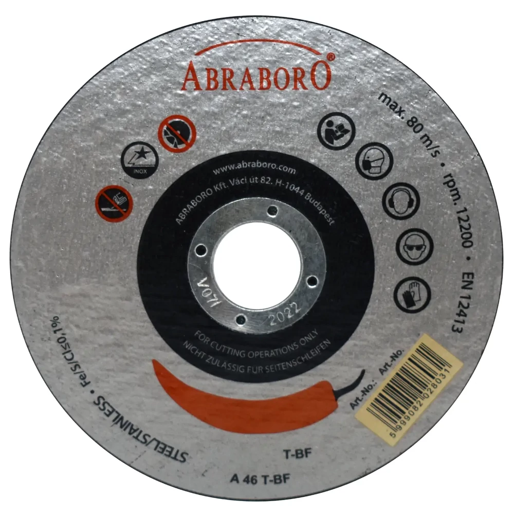 Abraboro Chili INOX fémvágó korong 125x2,5mm