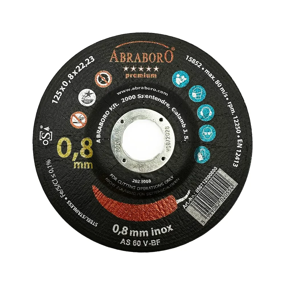 Abraboro Chili INOX-GOLD fémvágó korong 125x0,8mm