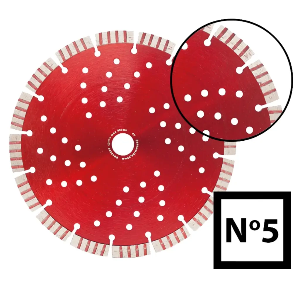 Abraboro No.5 univerzális szegmentált gyémánttárcsa 125mm