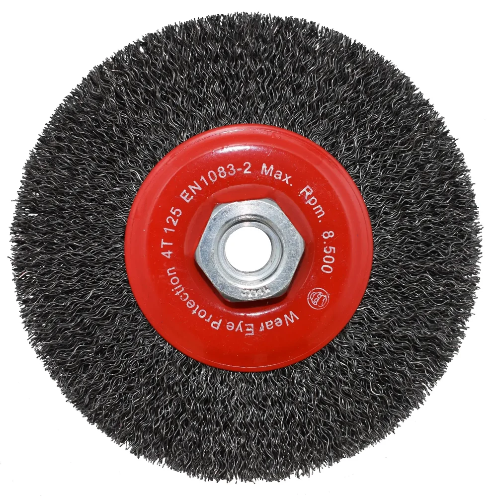Abraboro RECORD körkefe hullámos acél dróttal M14 125mm