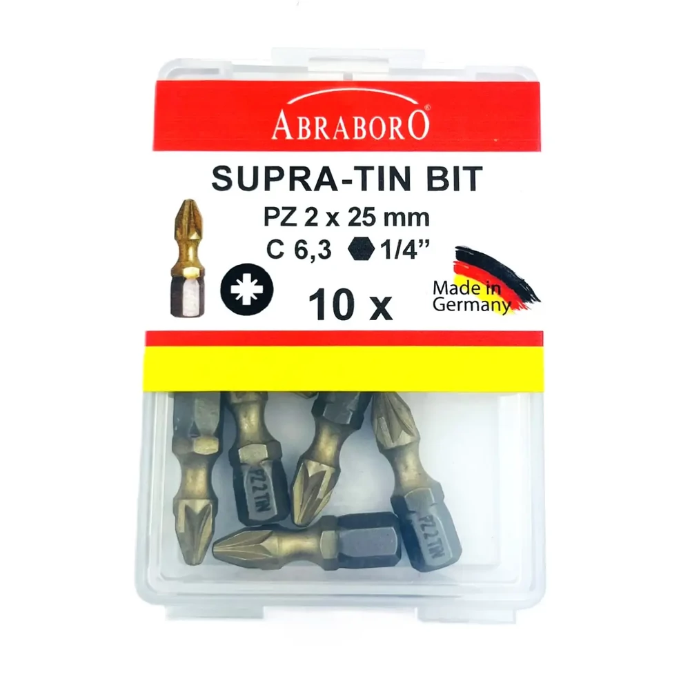 Abraboro SUPRA-TIN behajtótüske 25mm PZ2 (10db)