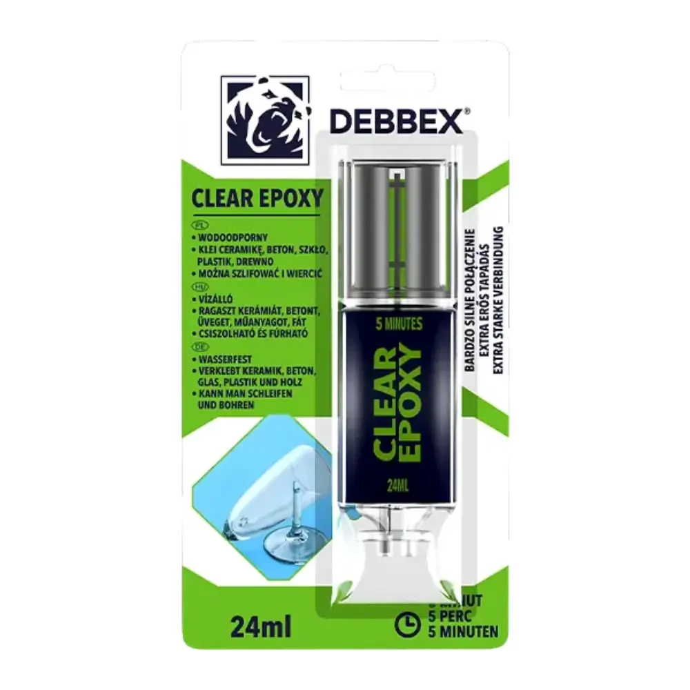 Den Braven Debbex 5 perces kétkomponensű epoxy ragasztó 2x12ml