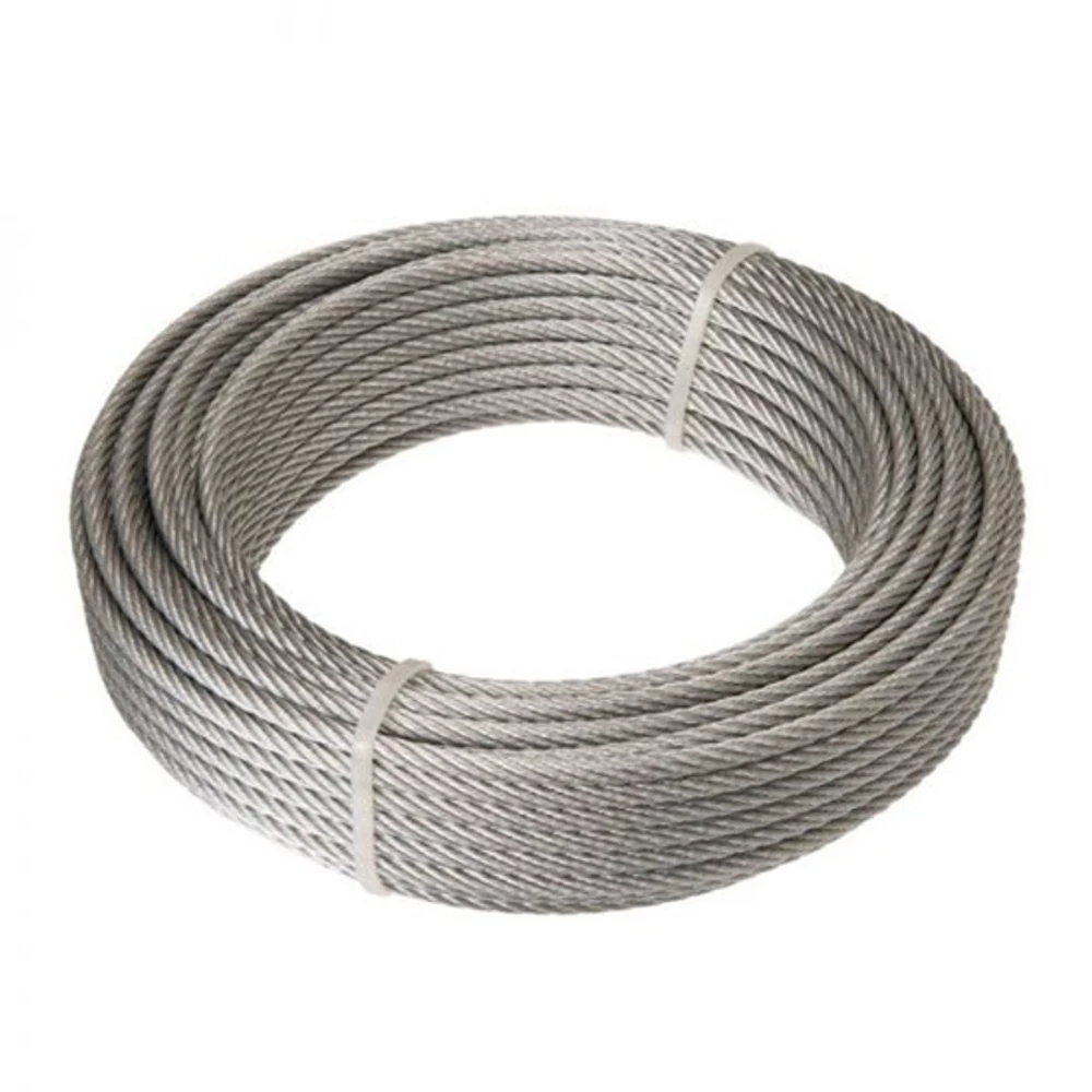 Drótkötél Horganyzott 4mm (6X7) 10M