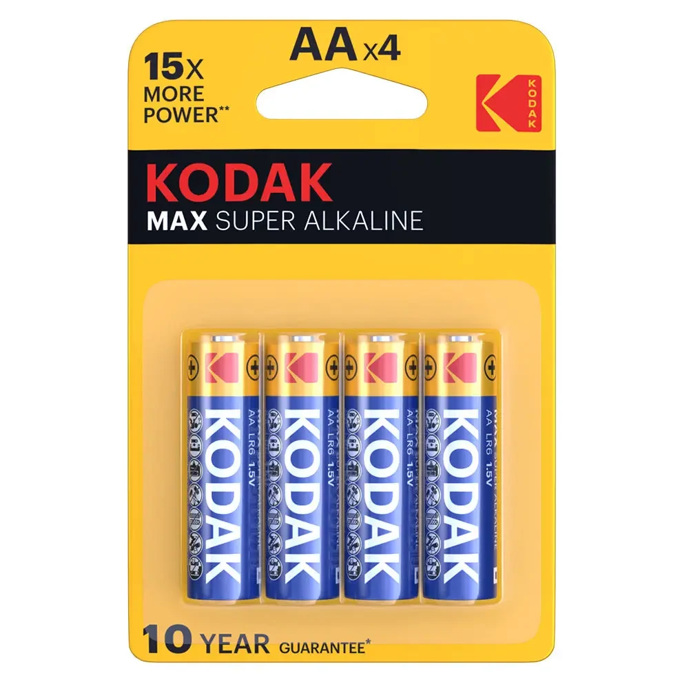 Kodak Max alkáli AA ceruza elem (4db)