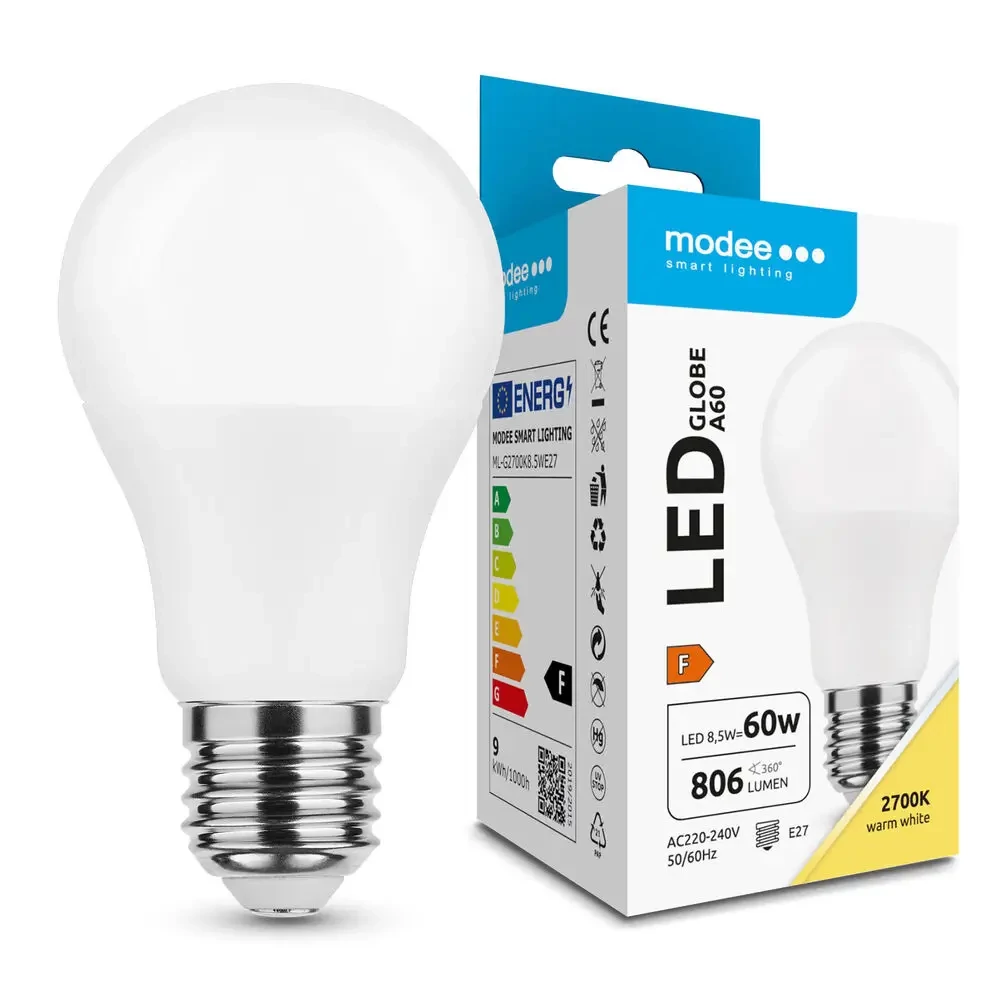 Modee gömb LED izzó 8,5W E27 (806 lumen 2700K)