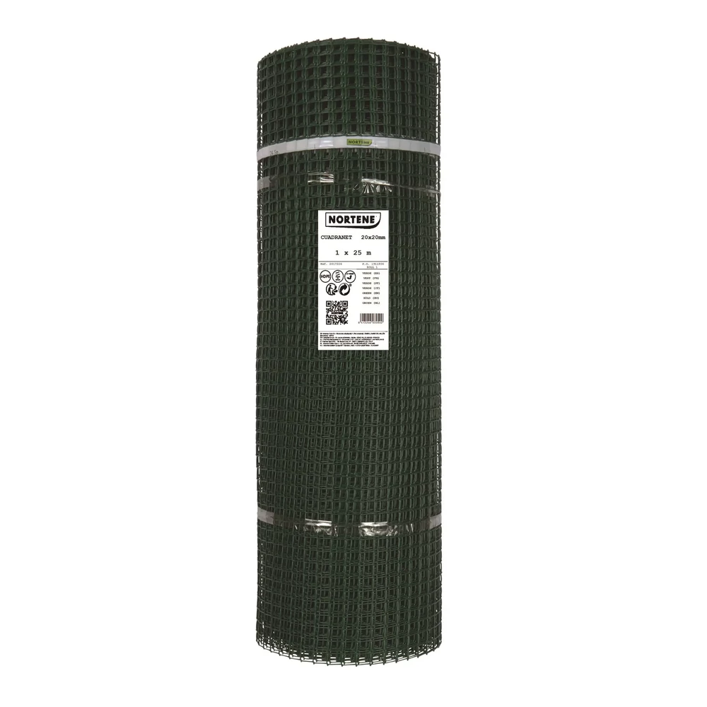 Nortene Cuadranet műanyag kertirács zöld 20x20mm 100cm (25m)