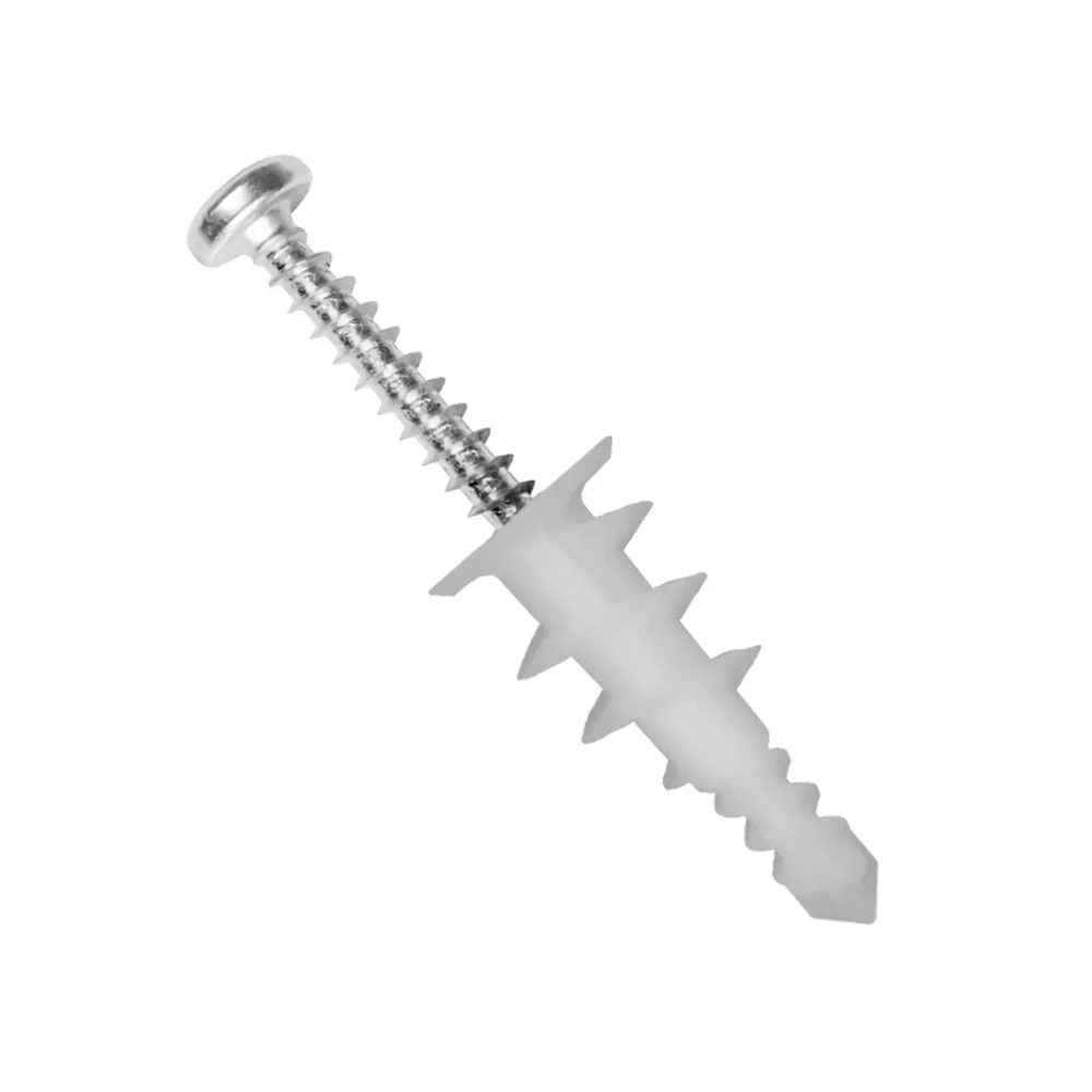 Önfúrós gipszkarton dübel 16x36mm + D-fejű csavar 3,9x32mm (100 db)