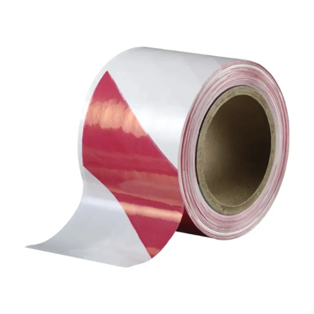 Jelzőszalag piros-fehér 70mm (500m)