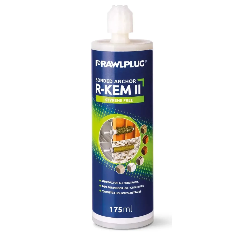 Rawlplug R-KEM II dübelragasztó poliészter 175ml