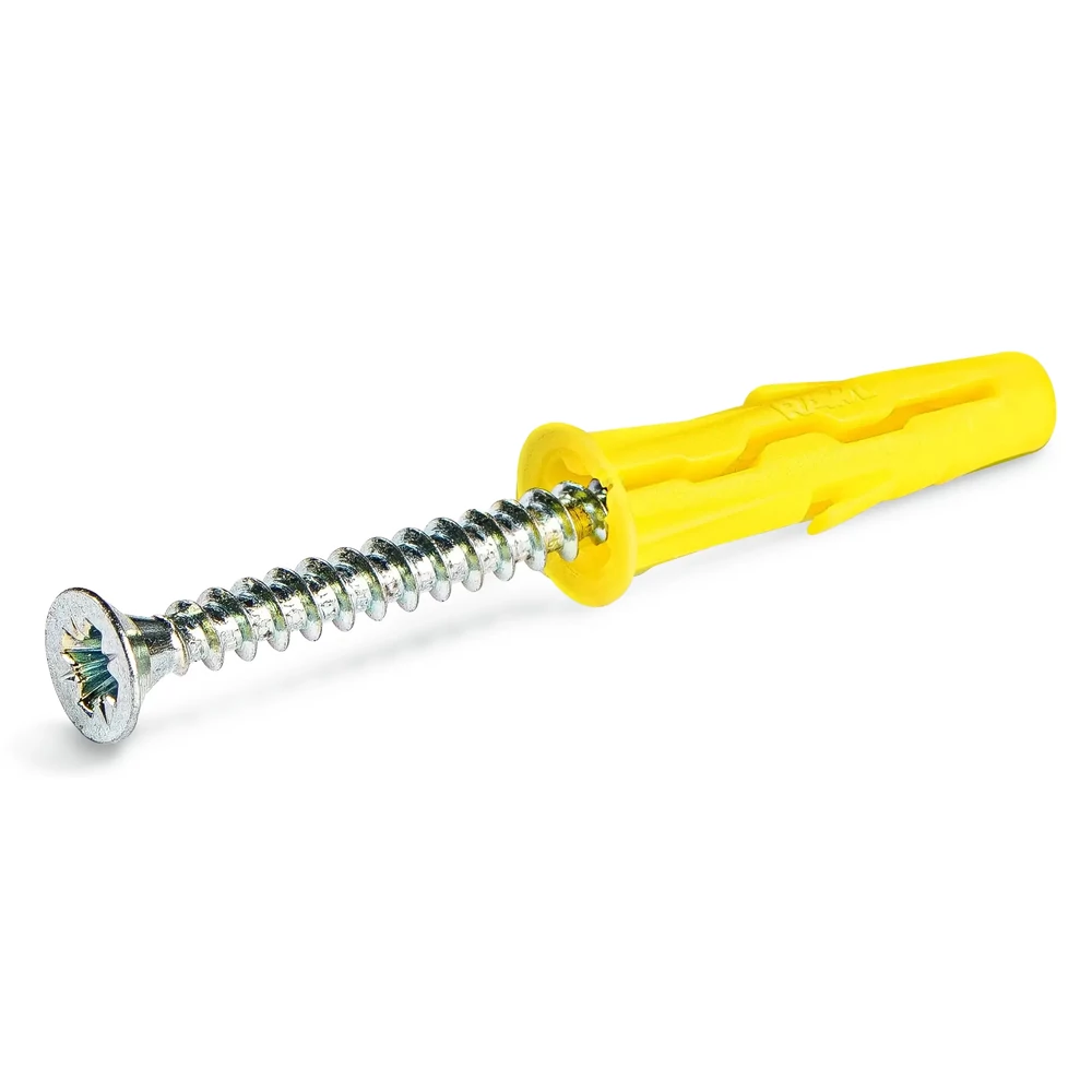 Rawlplug UNO univerzális dübel 5x24mm + süllyesztett fejű csavar 3,5x30mm (12 db)