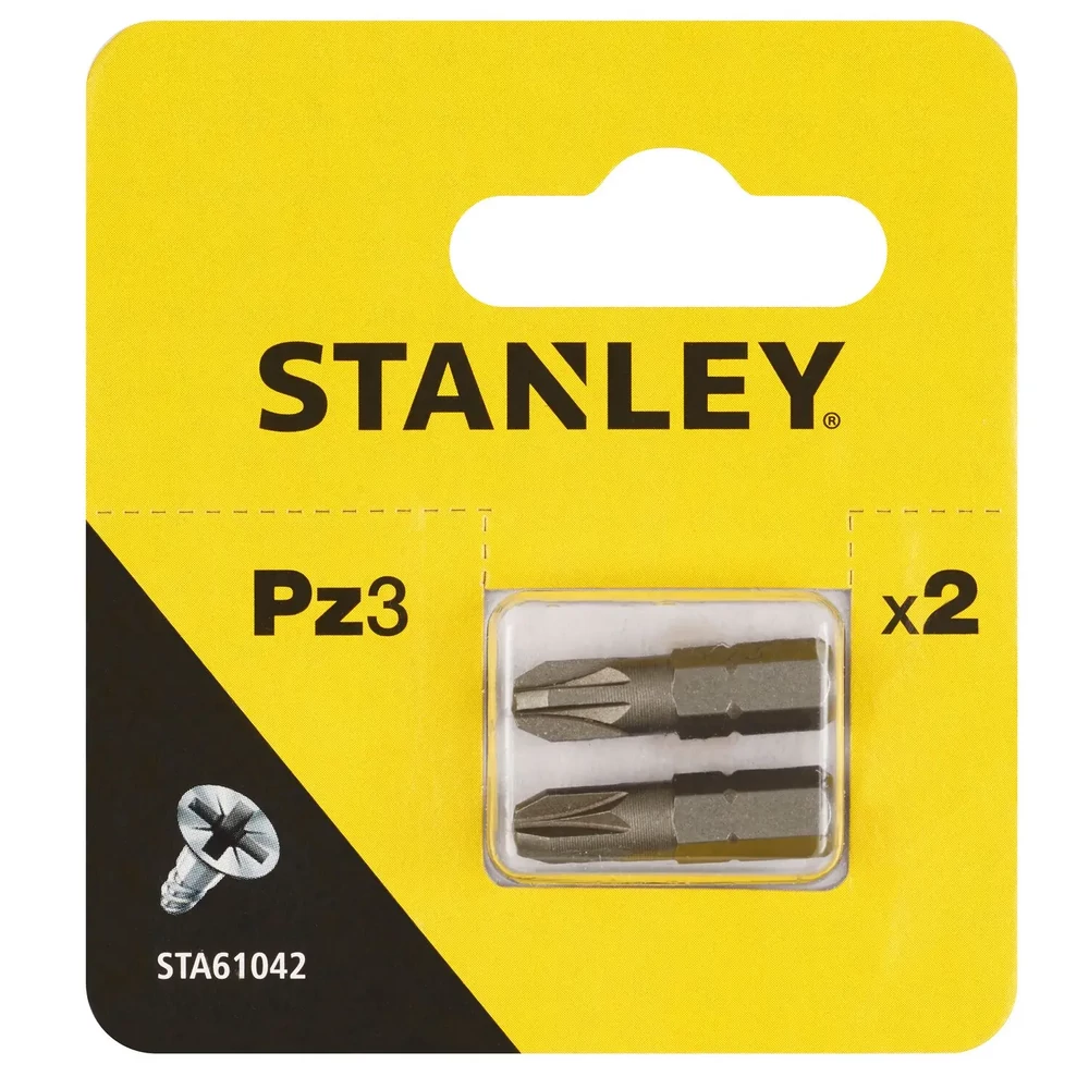 STANLEY behajtótüske 25mm PZ3 (2db)