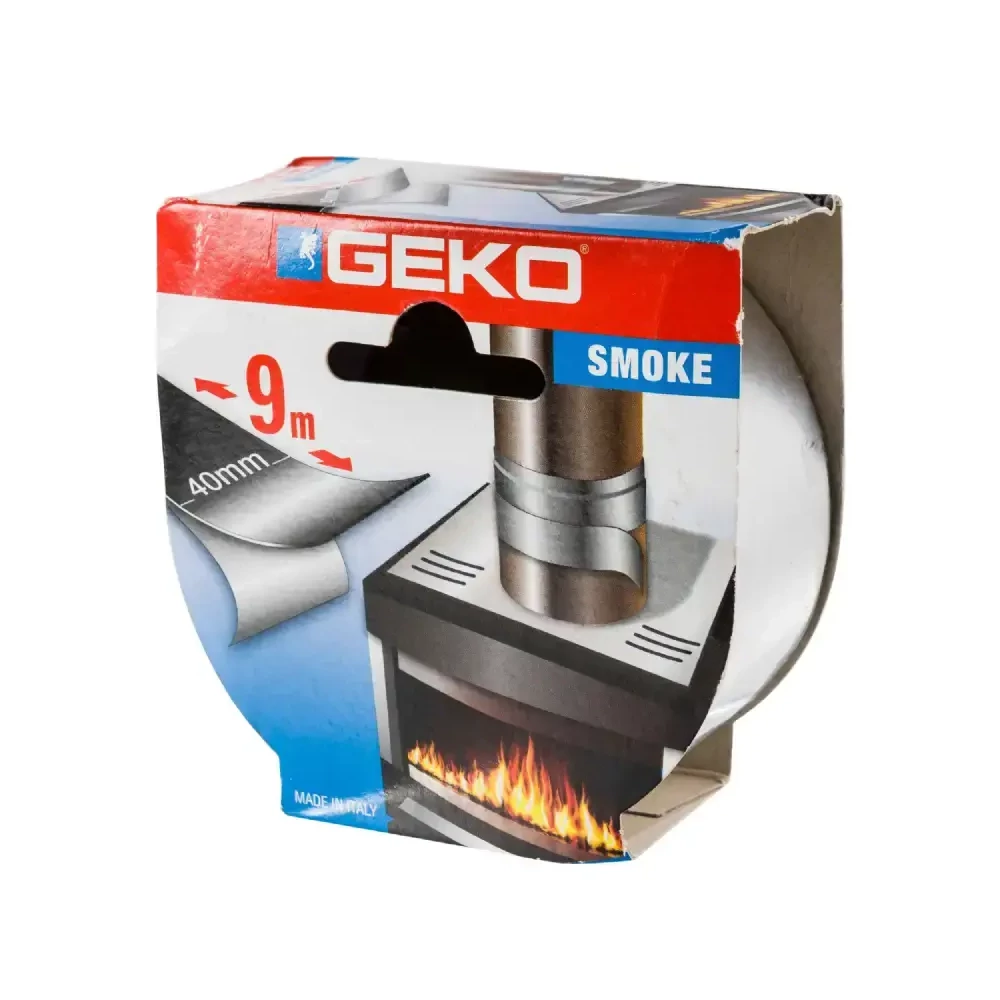 Tömítőszalag Füstcsőhöz Hőálló 40 mm X 9 M Ezüst Geko