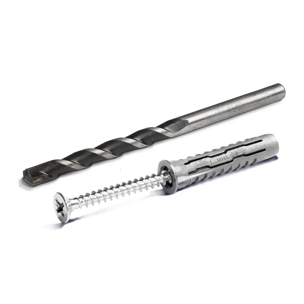 UNIFIX univerzális dübel 6x30mm + süllyesztett fejű csavar 4,5x40mm (12 db) + 6mm kőzetfúró