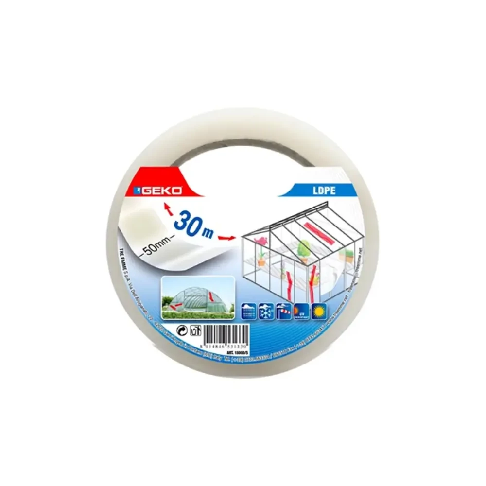 Uv Álló Ragasztószalag 50 mm X 30 M Üvegházhoz Fóliasátorhoz Polikarbonáthoz Geko