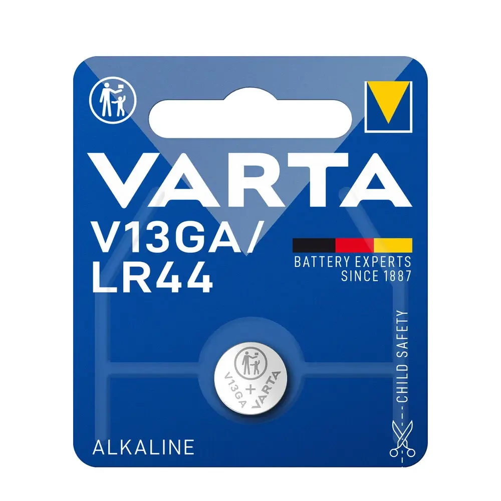 Varta alkáli gombelem V13GA / AG13 / LR44