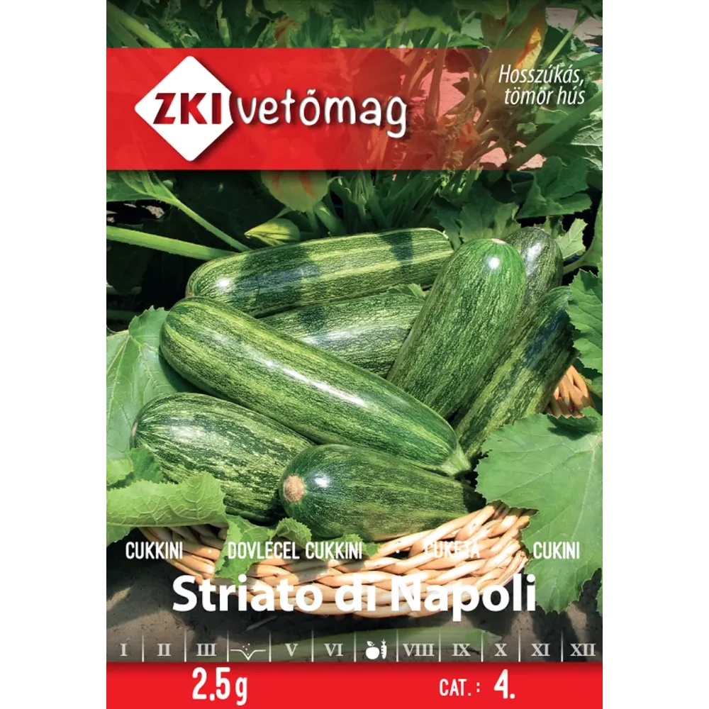 ZKI Cukkini Csíkos (Striato di Napoli) vetőmag 2,5g
