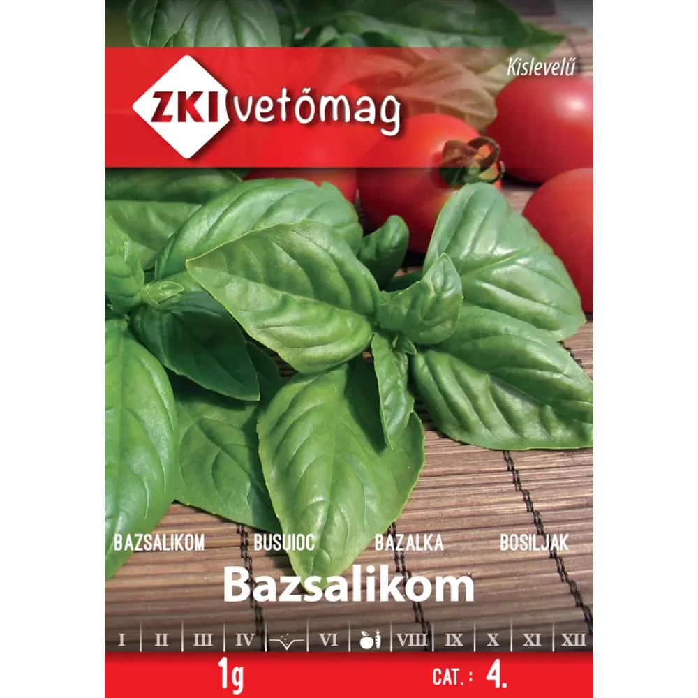 ZKI Fűszernövény Bazsalikom (Kislevelű) vetőmag 1g