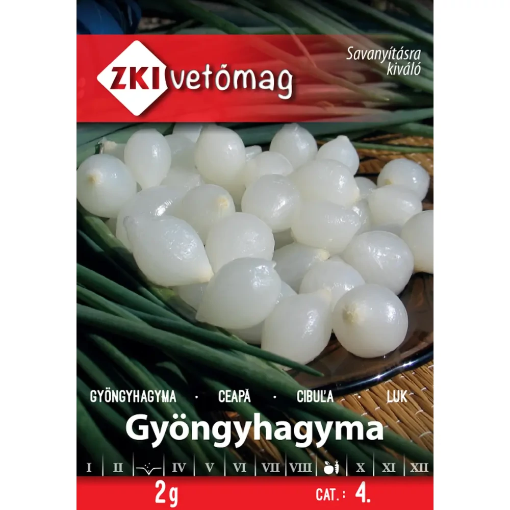 ZKI Gyöngyhagyma (Fertődi ezüstfehér) vetőmag 2g