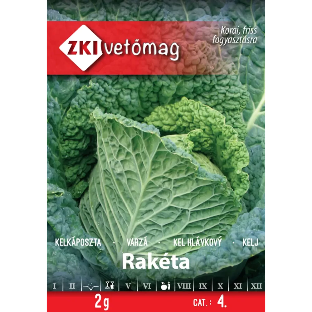 ZKI Kelkáposzta (Rakéta) vetőmag 2g