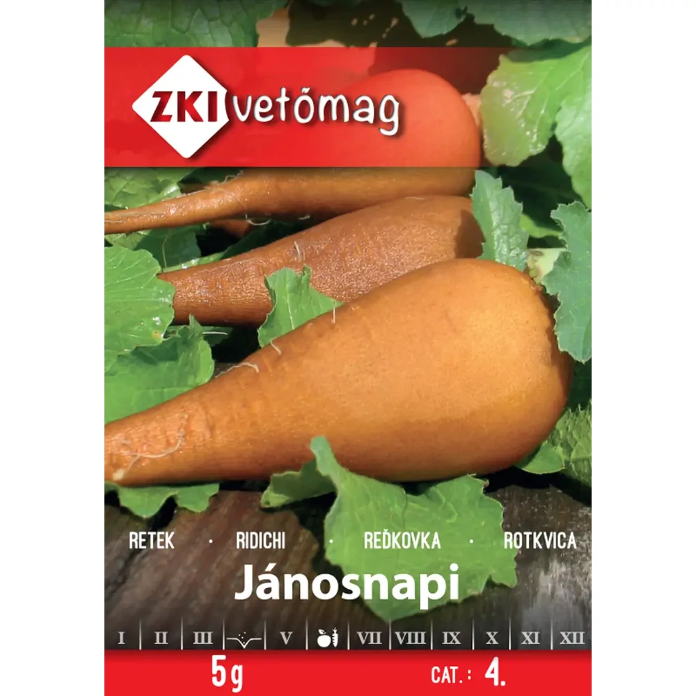 ZKI Retek (Jánosnapi) vetőmag 5g