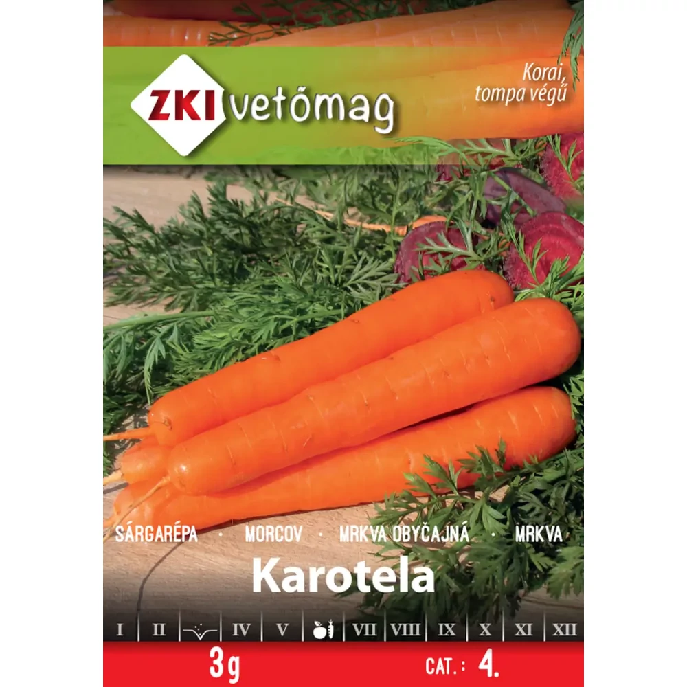ZKI Sárgarépa (Karotela) vetőmag 3g