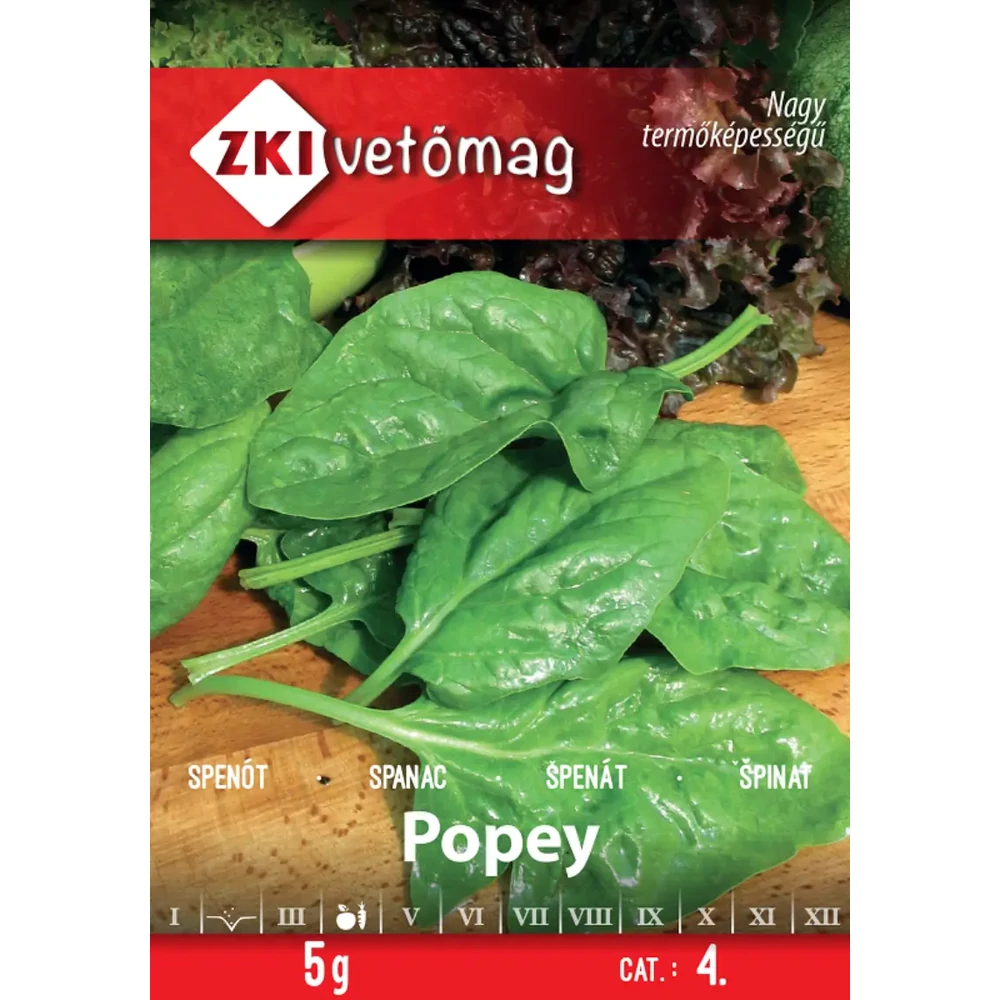 ZKI Spenót (Popey) vetőmag 5g
