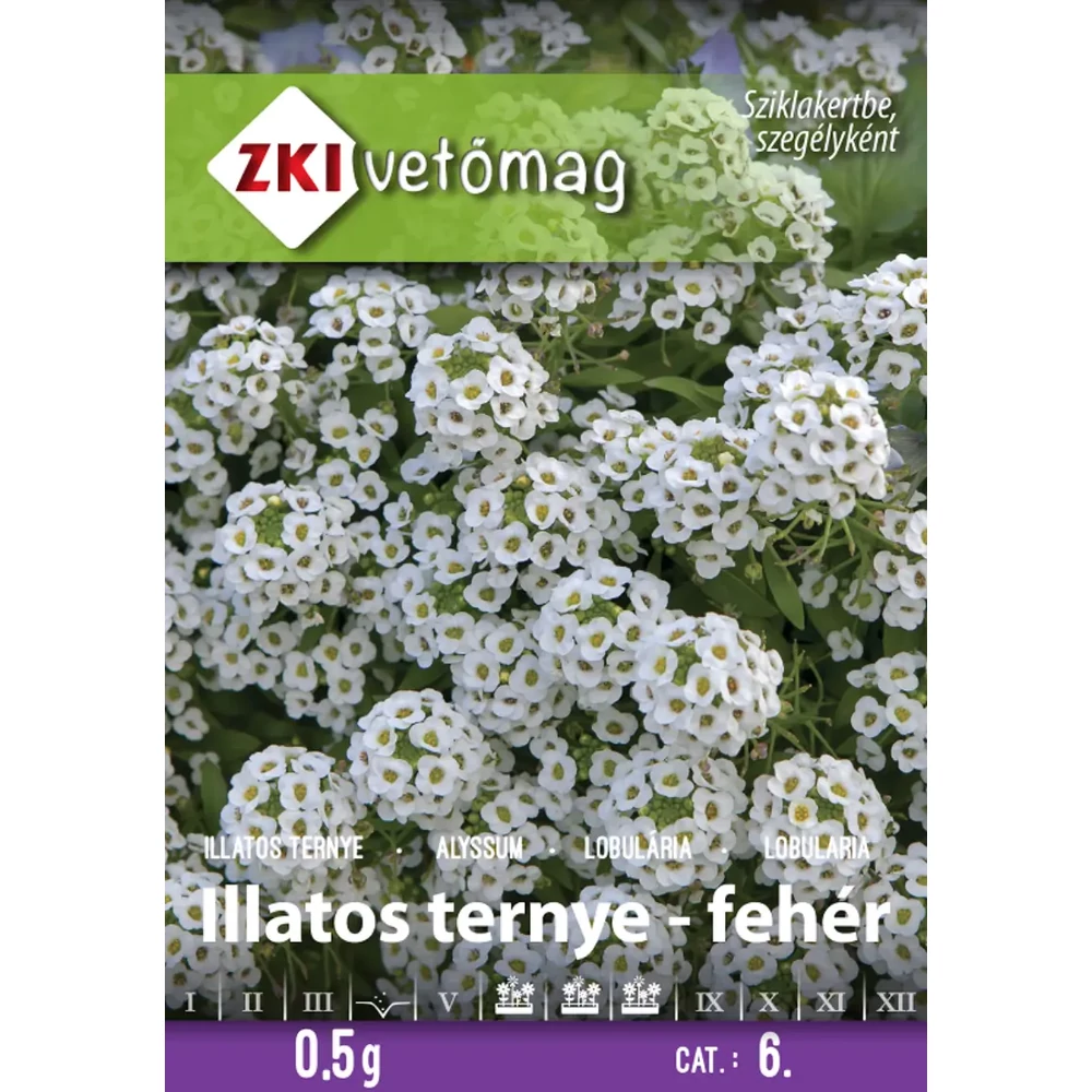 ZKI Virágmag (Illatos ternye Fehér) vetőmag 0,5g