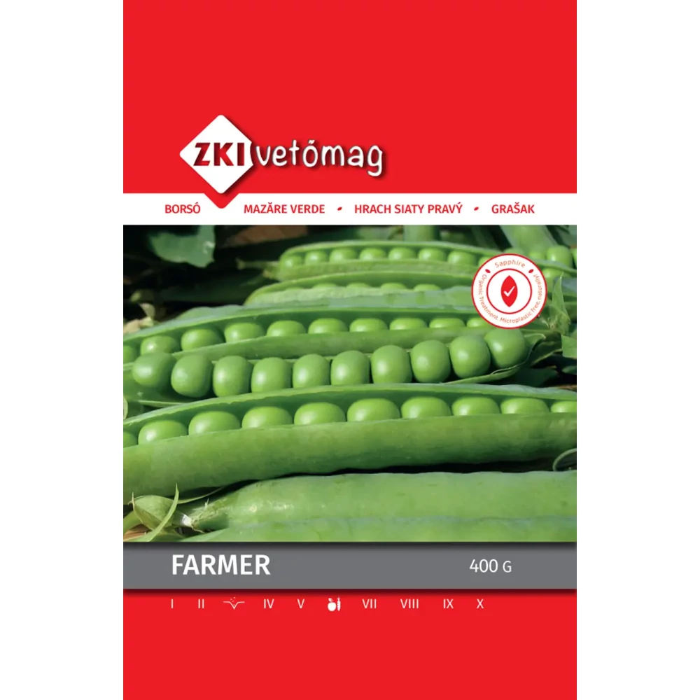 ZKI Zöldborsó (Farmer) Vetőmag 400g