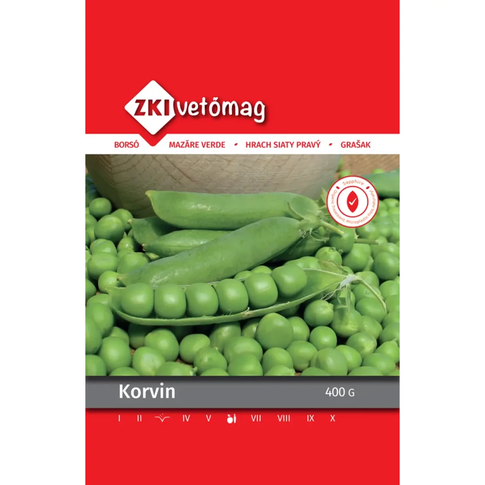ZKI Zöldborsó (Korvin) Vetőmag 400g