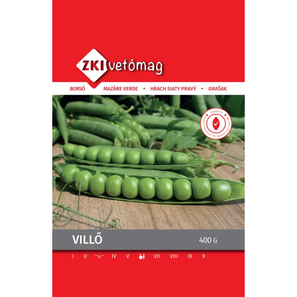 ZKI Zöldborsó (Villő) Vetőmag 400g