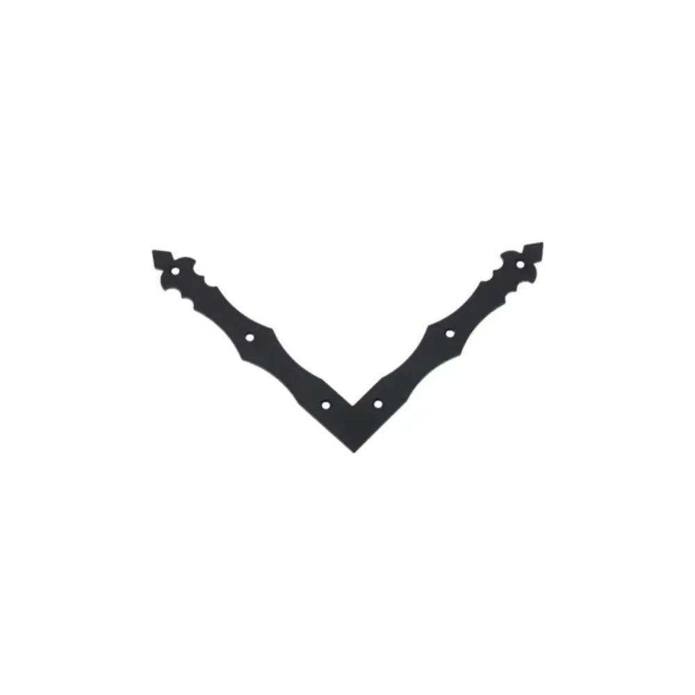 Zsalu L Sarokvas 200X200X30mm Díszes Fekete