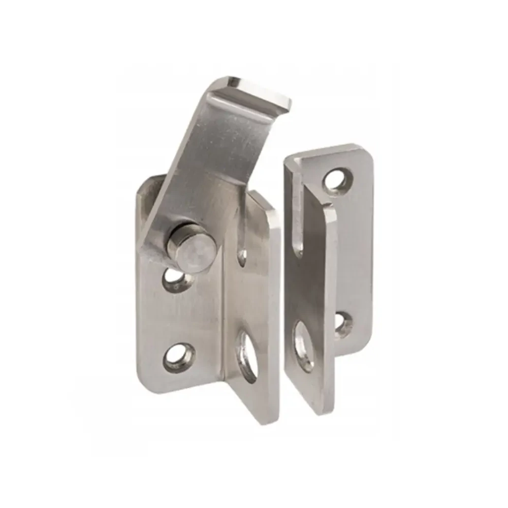 Ajtóretesz lakatolható inox 45x40mm