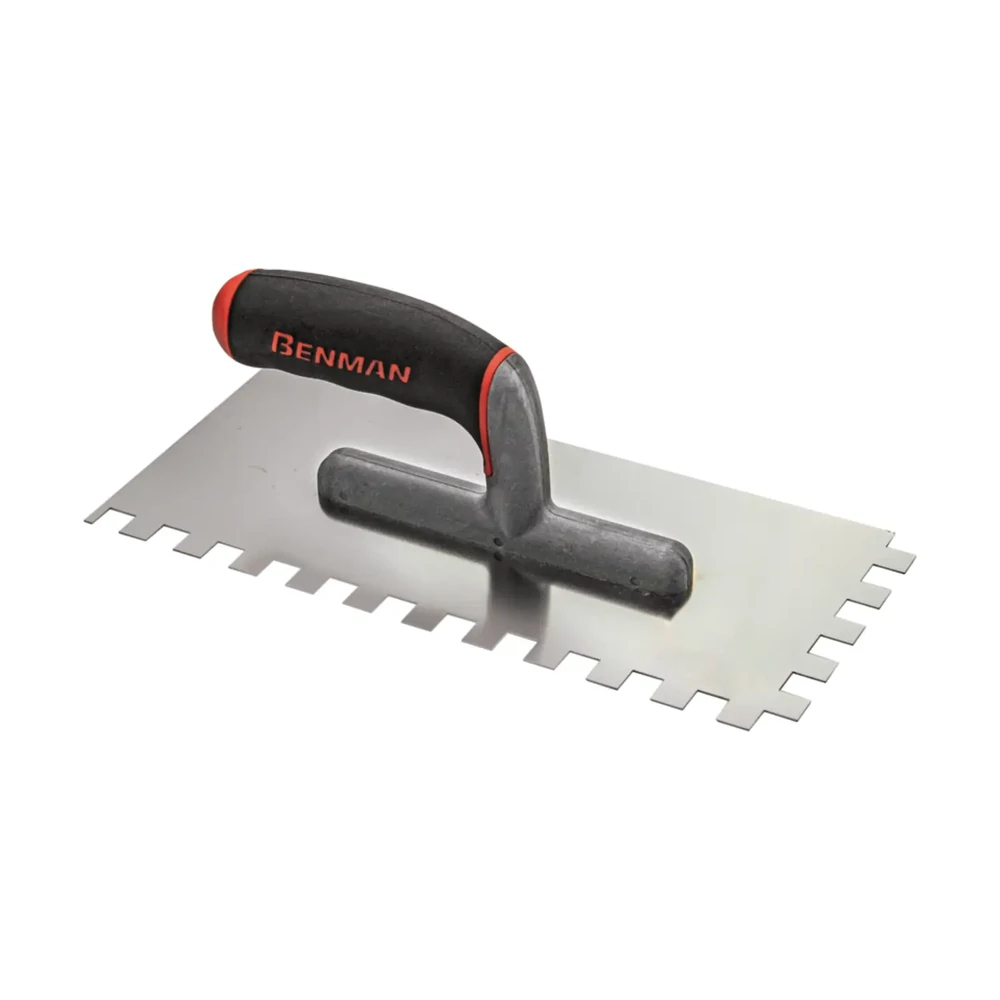 Benman rozsdamentes fogazott glettvas 6x6mm 280x130mm