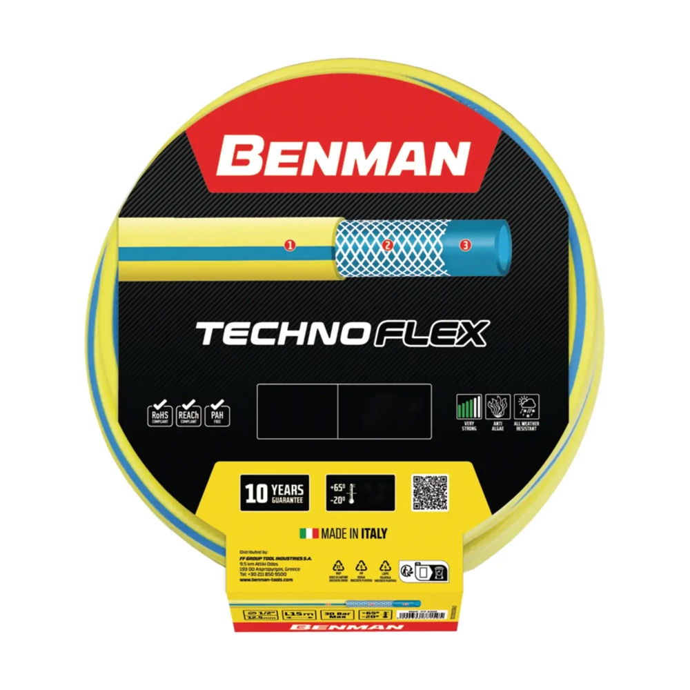 Benman TechnoFlex 3 rétegű locsolótömlő 3/4" 25m
