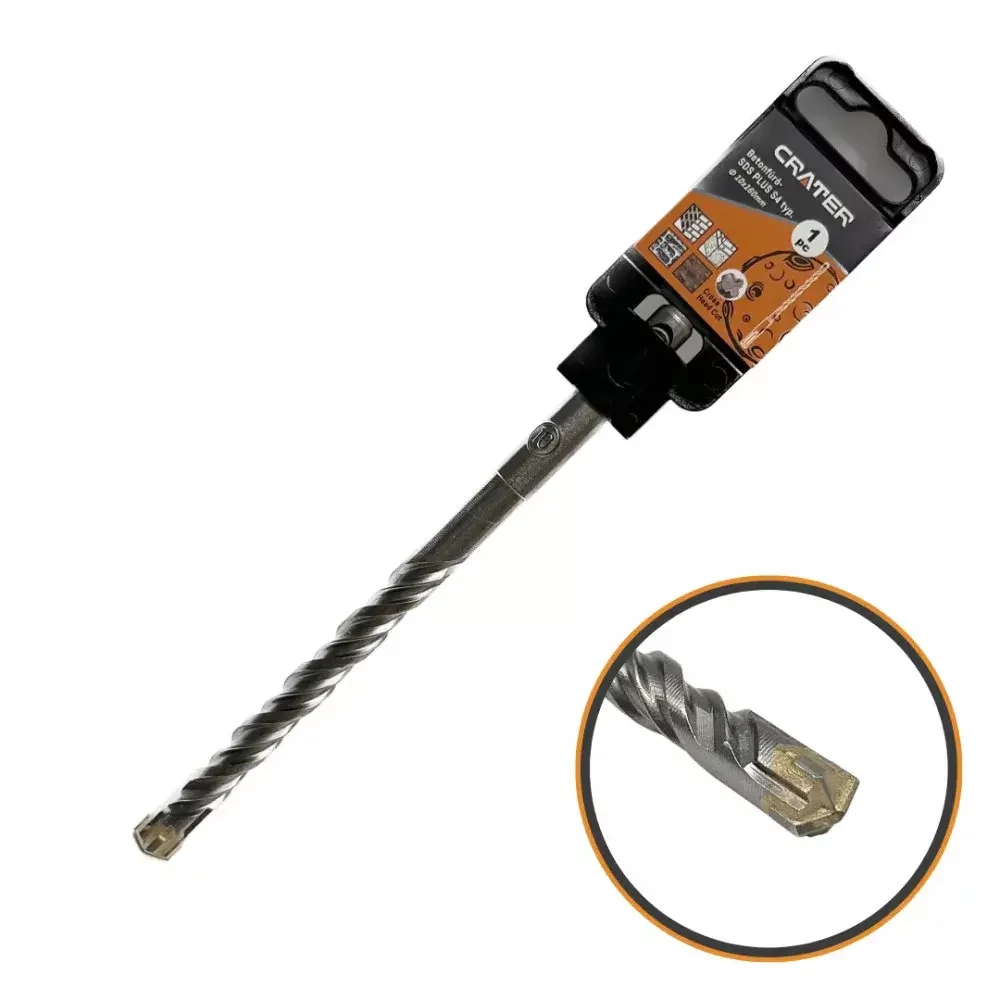 CRATER SDS+ Plus négyélű betonfúró 10x160/100mm
