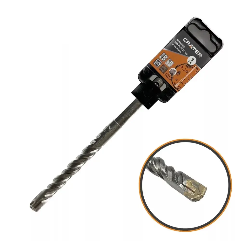 CRATER SDS+ Plus négyélű betonfúró 12x160/100mm