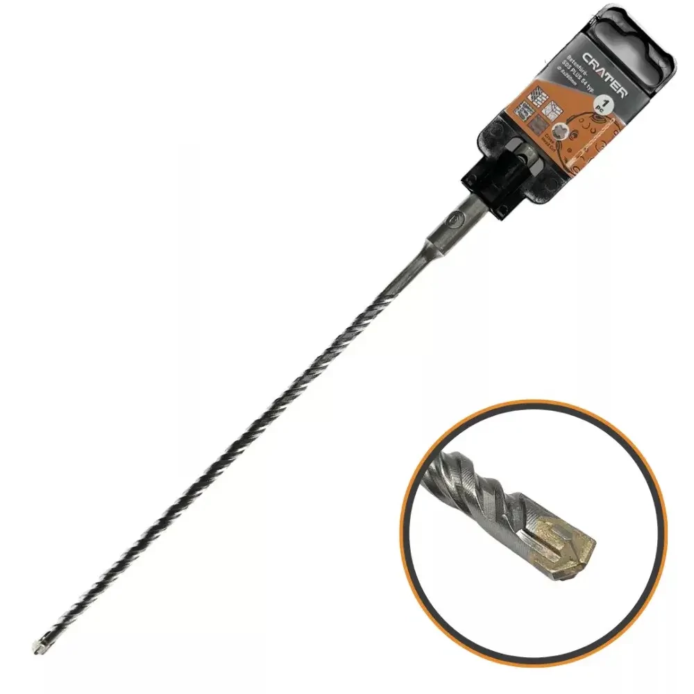CRATER SDS+ Plus négyélű betonfúró 6x260/200mm