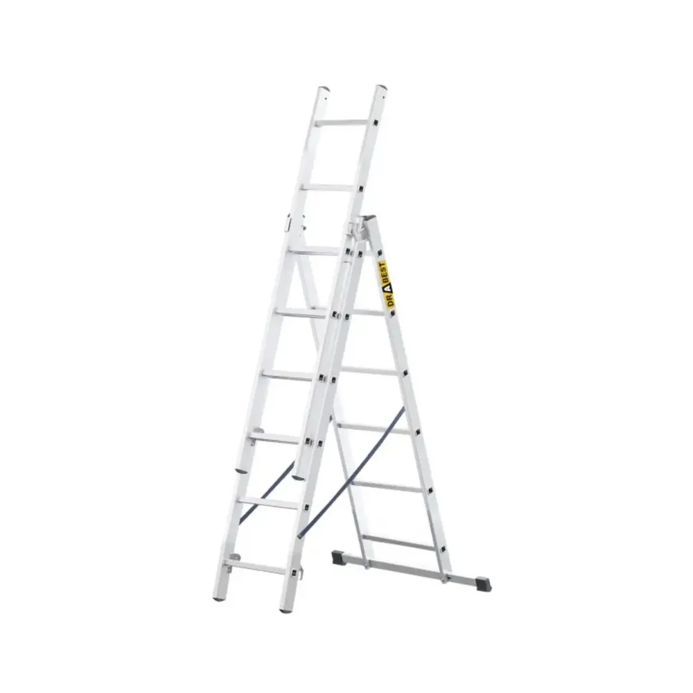 DRABEST többcélú alu létra 3x6 fokos