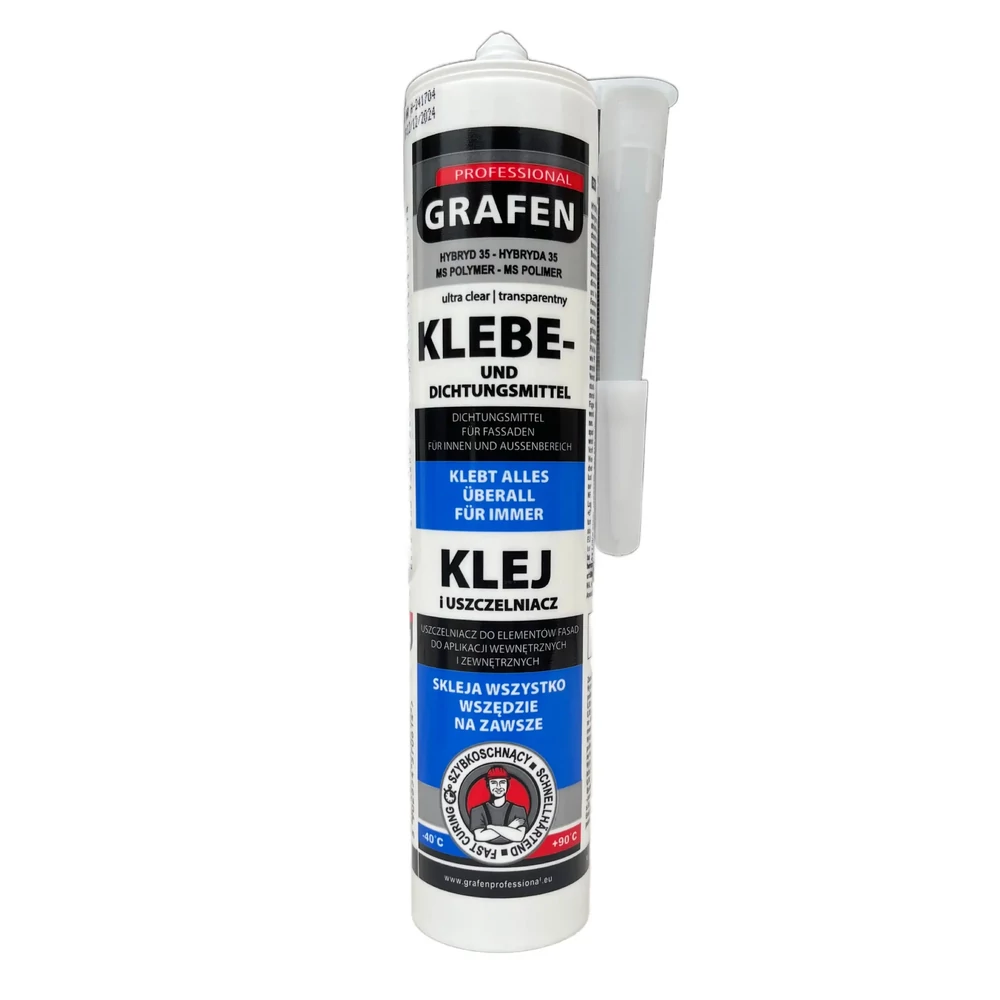 GRAFEN Hybrid 35 Ultra Clear MS polimer ipari ragasztó transzparens 290ml